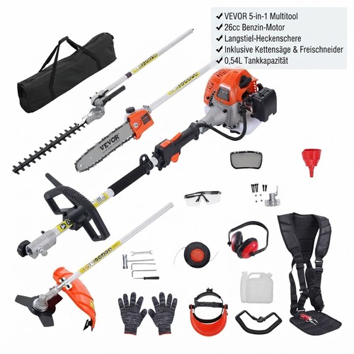 5in1 benzin heckenschere - benzin,